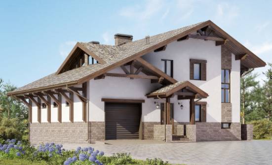 305-002-П Проект трехэтажного дома с мансардным этажом, большой дом из кирпича Междуреченск | Проекты домов от House Expert
