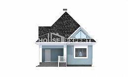 110-001-Л Проект двухэтажного дома с мансардой, уютный дом из керамзитобетонных блоков Анжеро-Судженск, House Expert