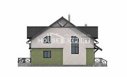 120-003-П Проект двухэтажного дома с мансардой, современный домик из твинблока Топки, House Expert