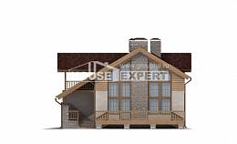 165-002-П Проект двухэтажного дома мансардный этаж, гараж, скромный коттедж из газосиликатных блоков Кемерово, House Expert