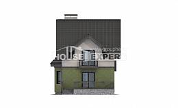 120-003-П Проект двухэтажного дома мансардой, классический загородный дом из твинблока Междуреченск, House Expert