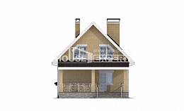 130-004-П Проект двухэтажного дома с мансардой, небольшой дом из бризолита Новокузнецк, House Expert