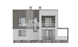 150-017-П Проект двухэтажного дома, доступный загородный дом из арболита Киселёвск, House Expert