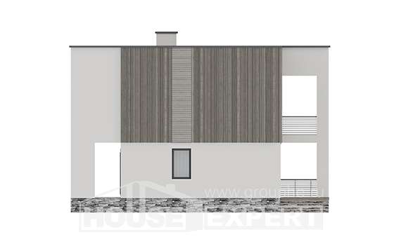 150-017-П Проект двухэтажного дома, бюджетный загородный дом из арболита Калтан, House Expert