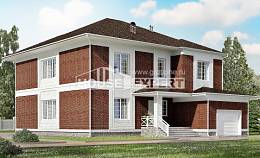 315-001-П Проект двухэтажного дома и гаражом, уютный дом из кирпича Юрга, House Expert